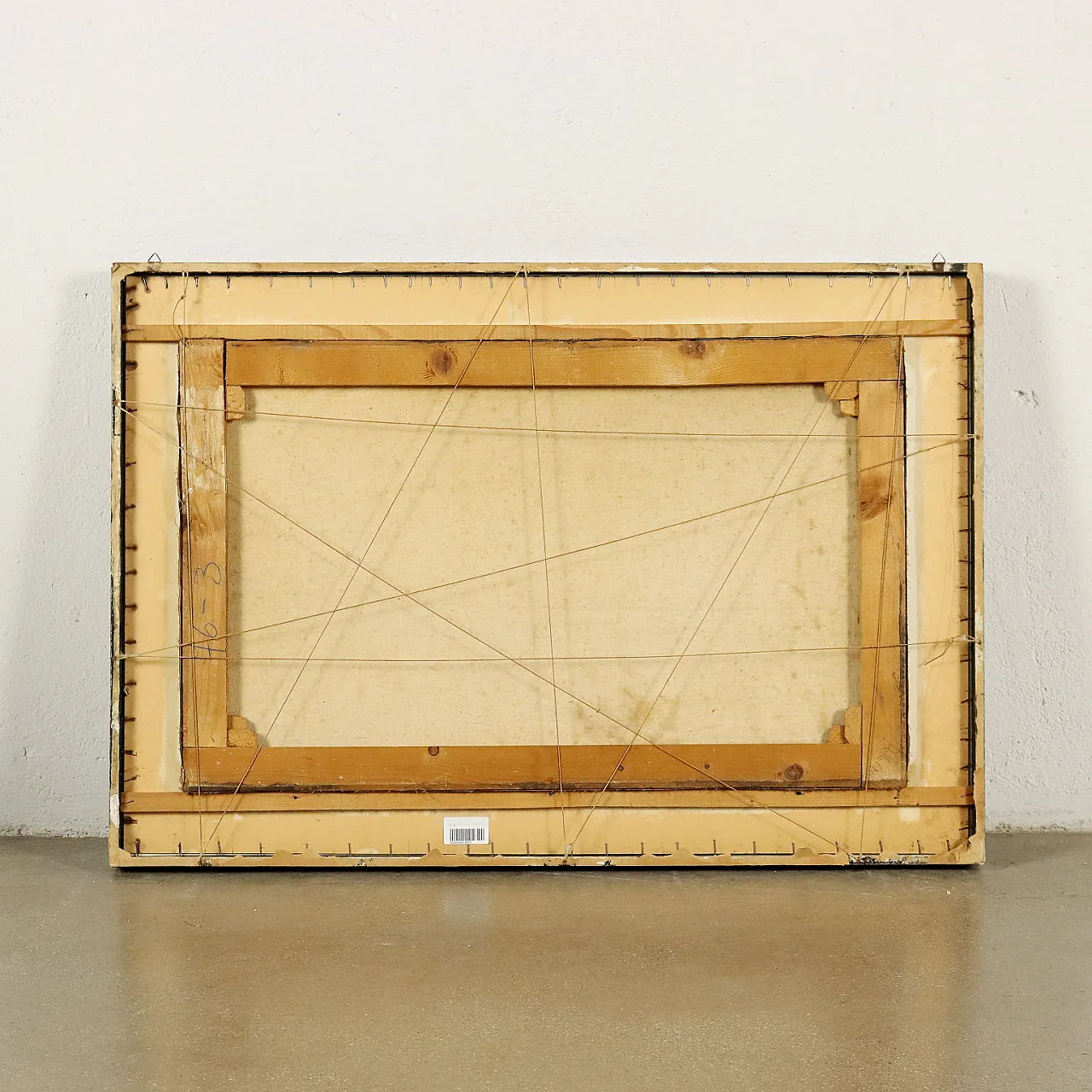 Mario Francesconi, composizione astratta, olio su tela, 1958 9