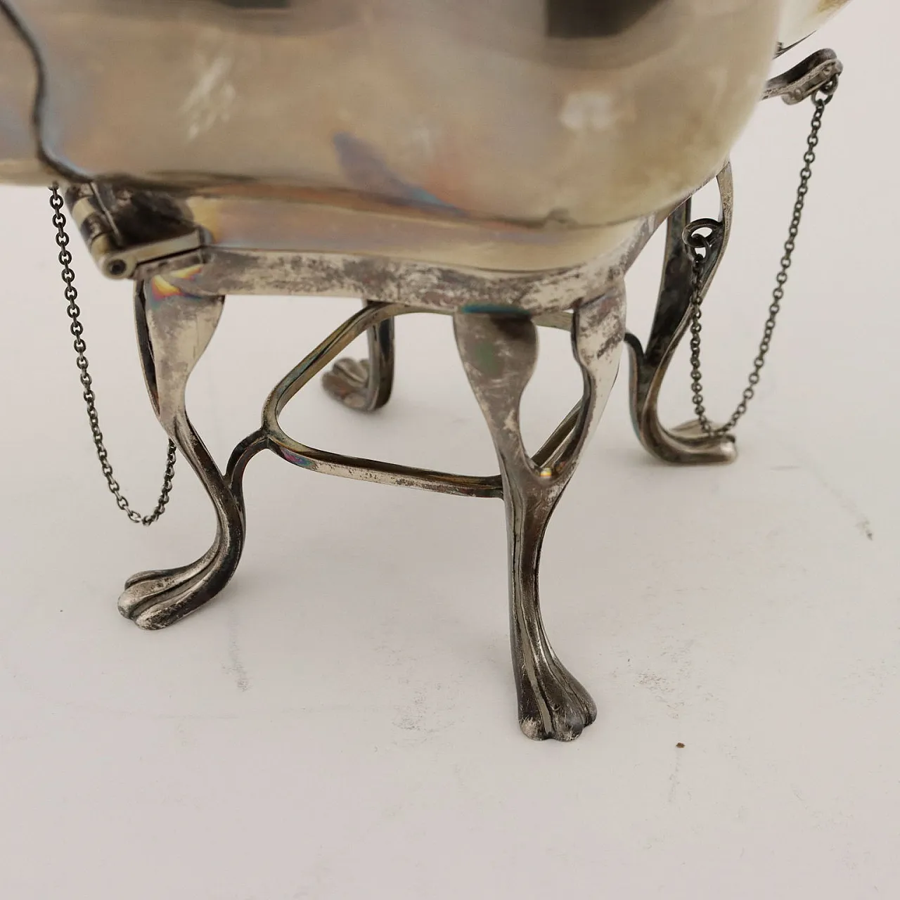 Samovar inglese in argento, anni '10 6