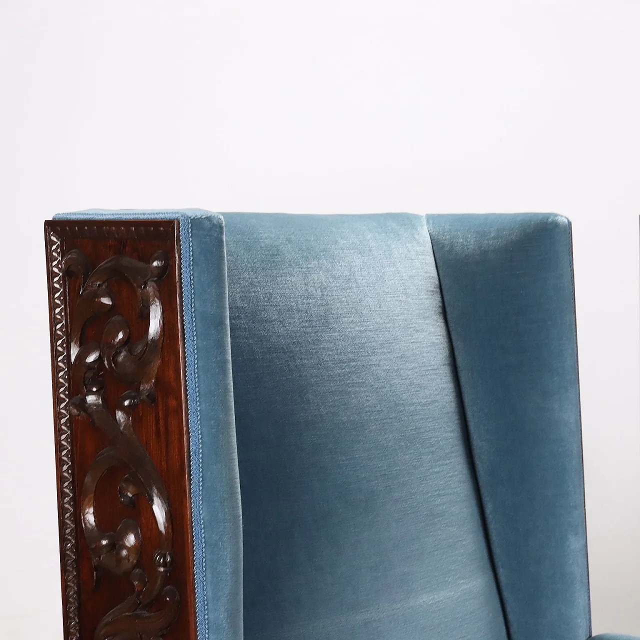 Coppia di poltrone in stile Neobarocco in noce, '800 3