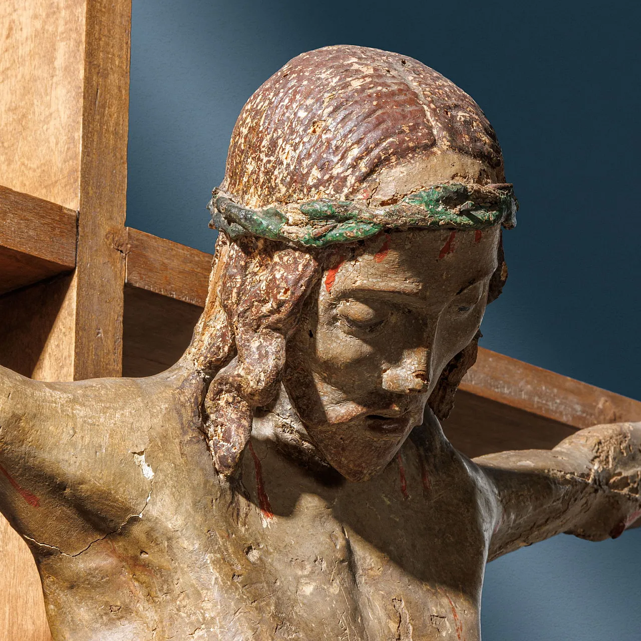 Cristo Crocifisso, scultura in legno policromo, '500 3