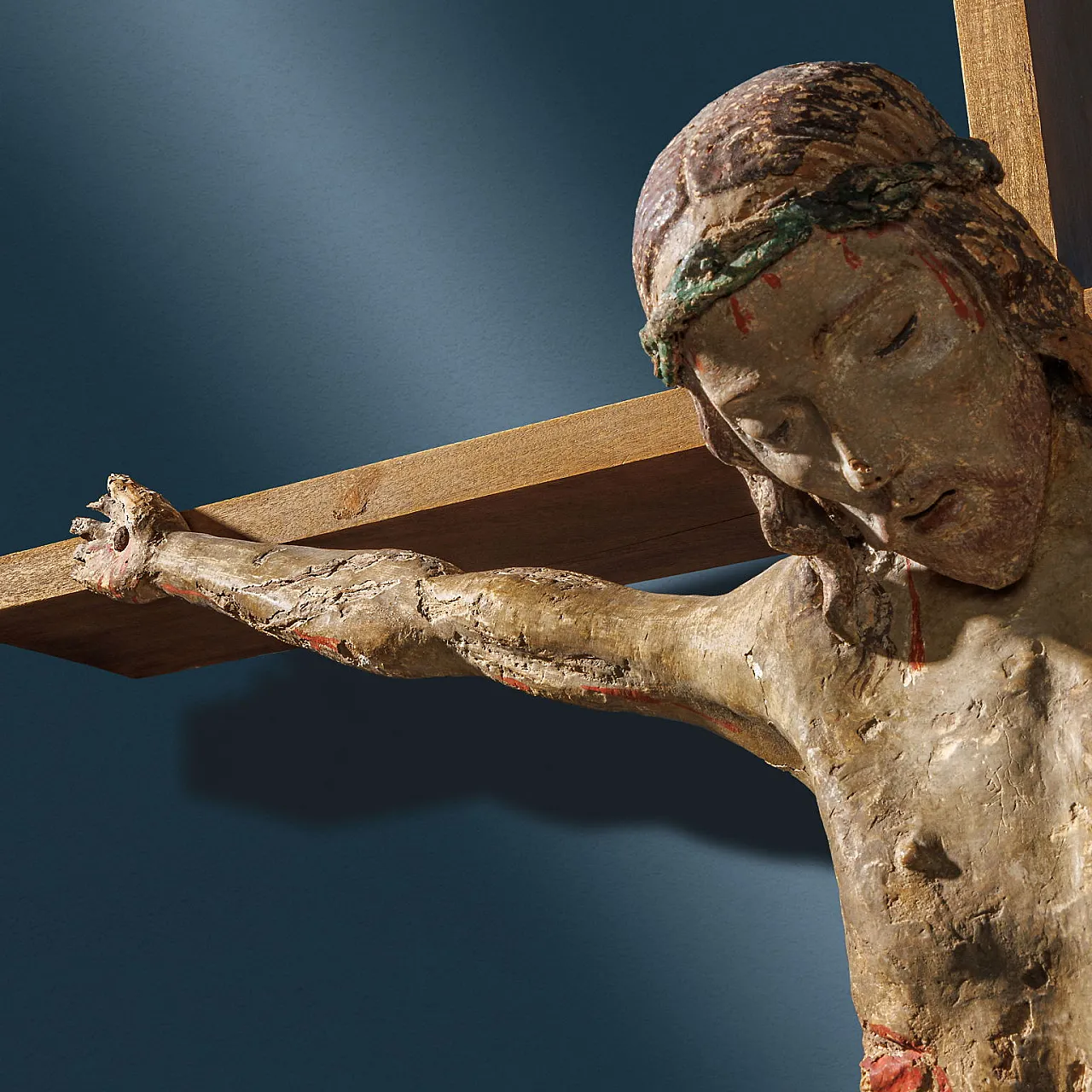 Cristo Crocifisso, scultura in legno policromo, '500 6