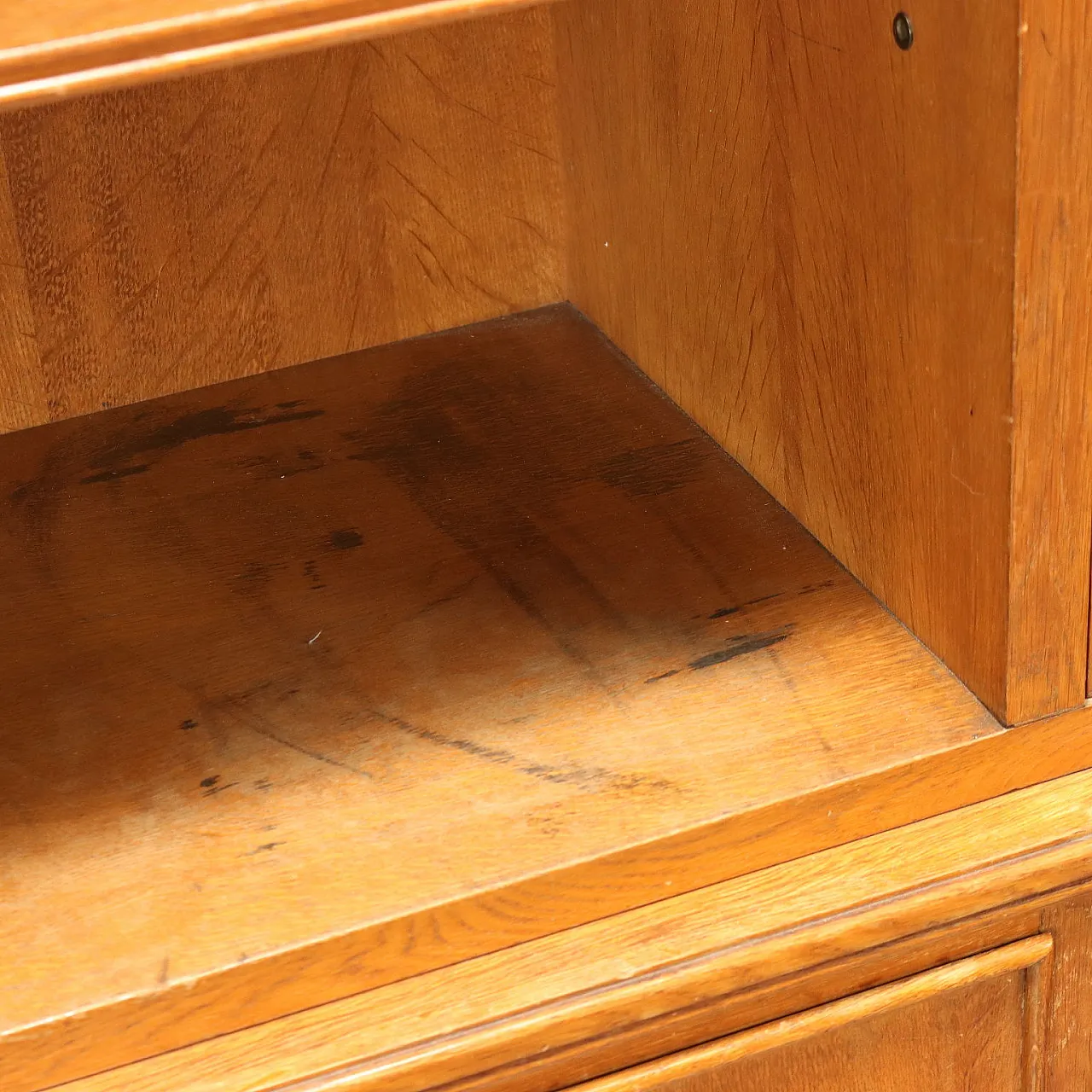 Sideboard bookshelf piece with window cabinet, 1950s 6