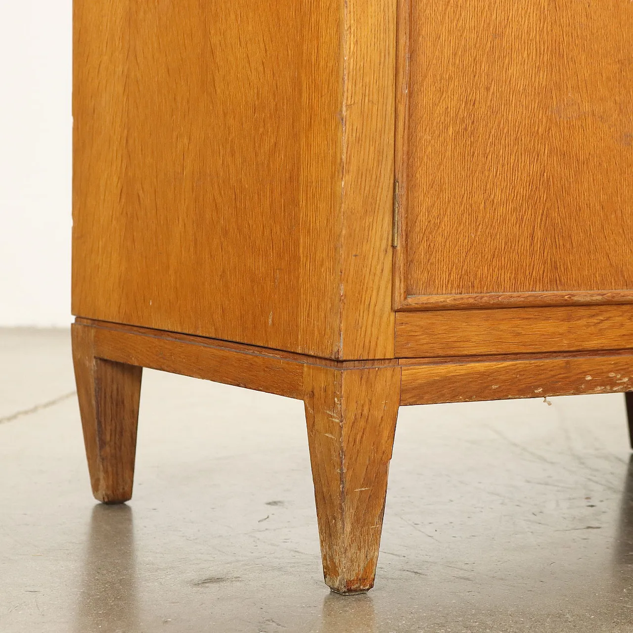 Sideboard bookshelf piece with window cabinet, 1950s 8
