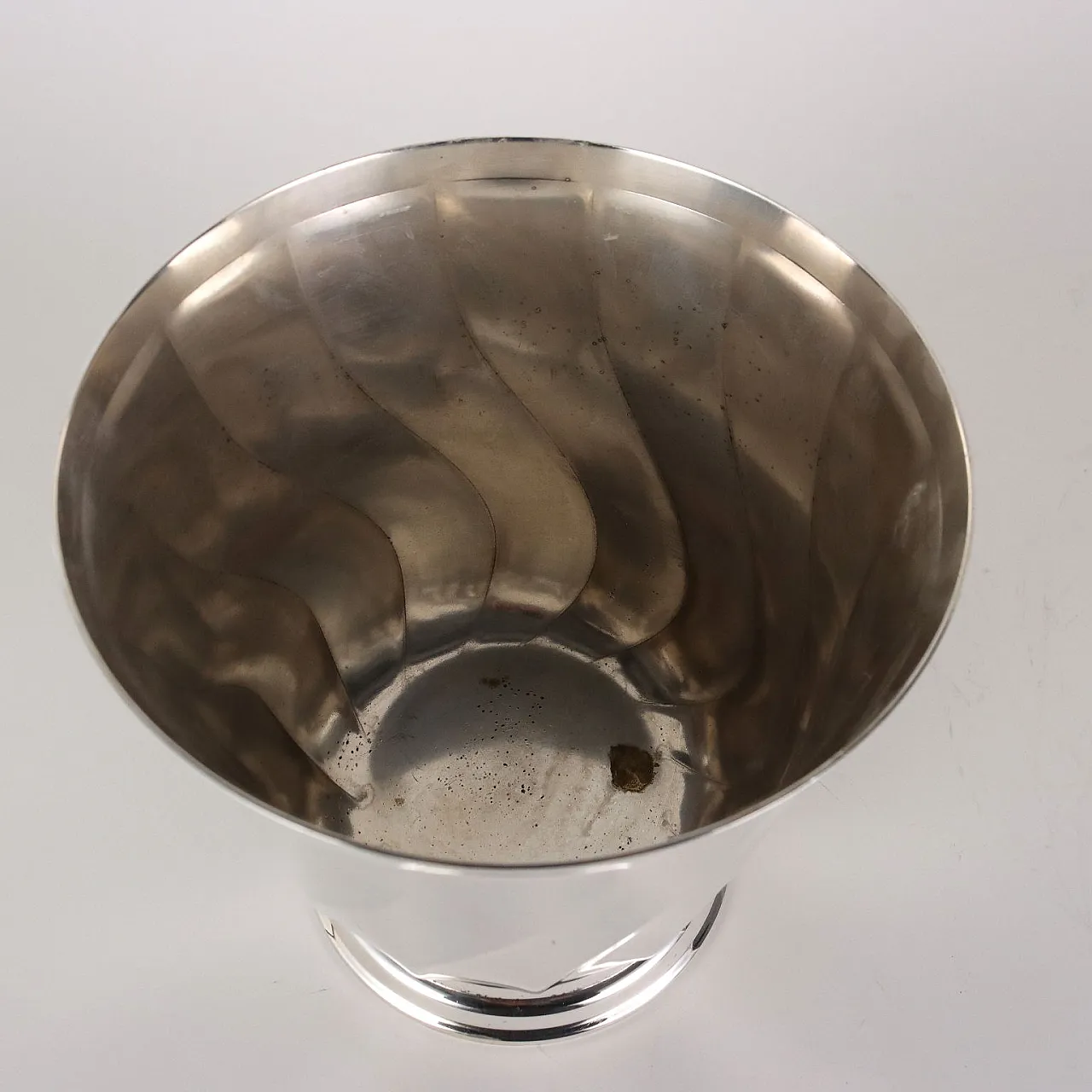 Secchiello da champagne Christofle in metallo, anni '80 3