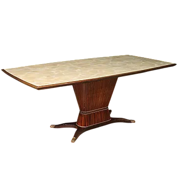 Large dining table by Fratelli Rigamonti Desio, Milan, 1940s