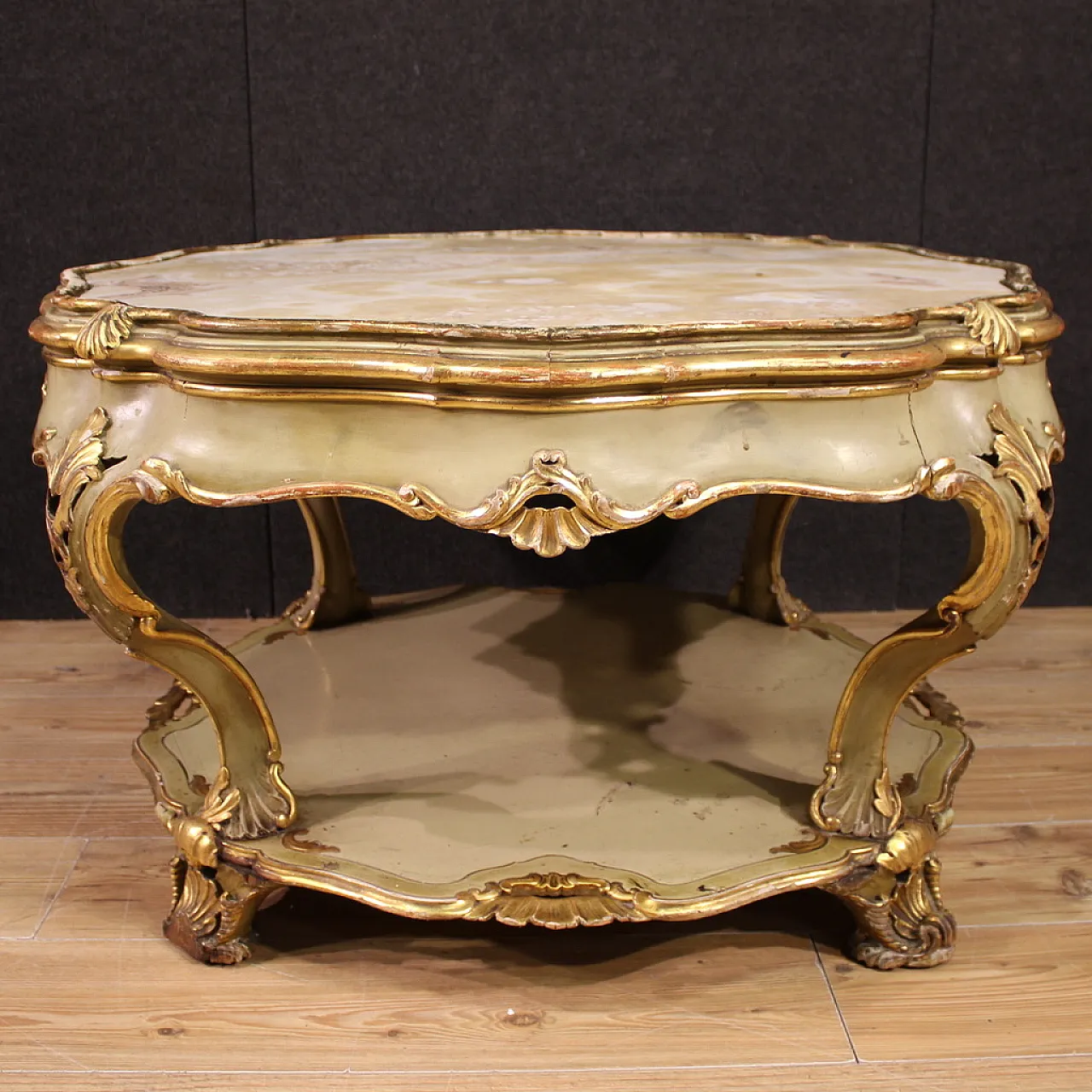 Venetian lacquered table in Louis XV style, 20th century 9