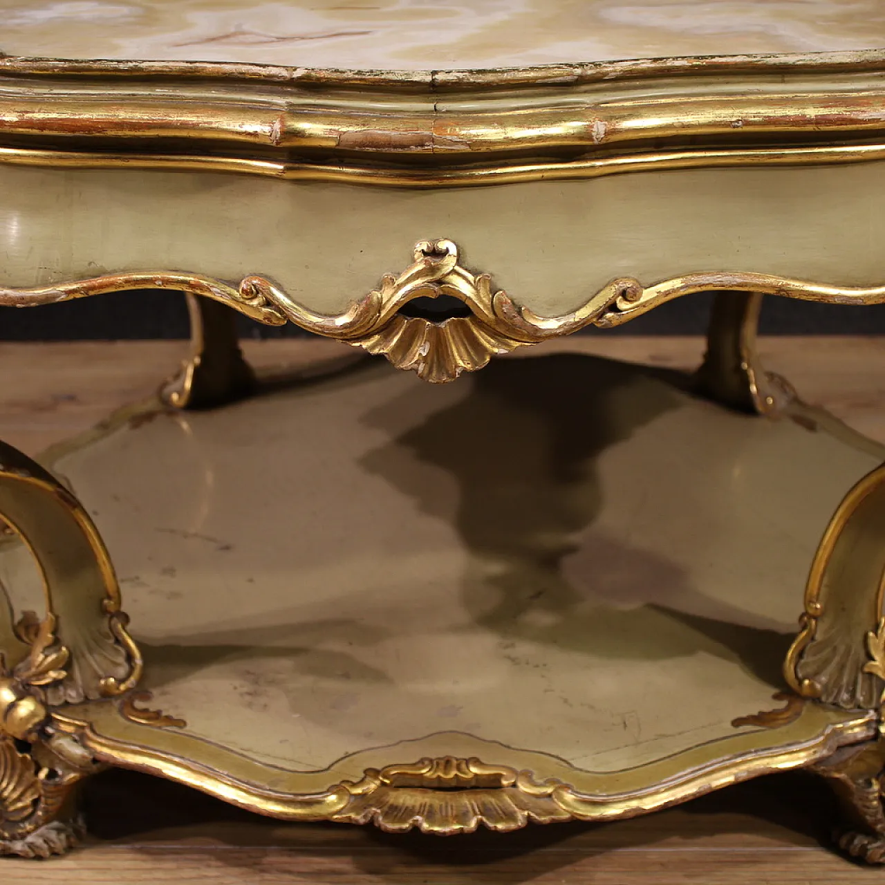 Venetian lacquered table in Louis XV style, 20th century 12