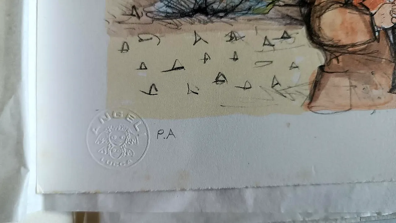 Prova d'autore di Roberto Fontirossi, litografia, '900 4