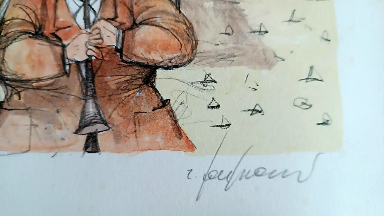 Prova d'autore di Roberto Fontirossi, litografia, '900 5