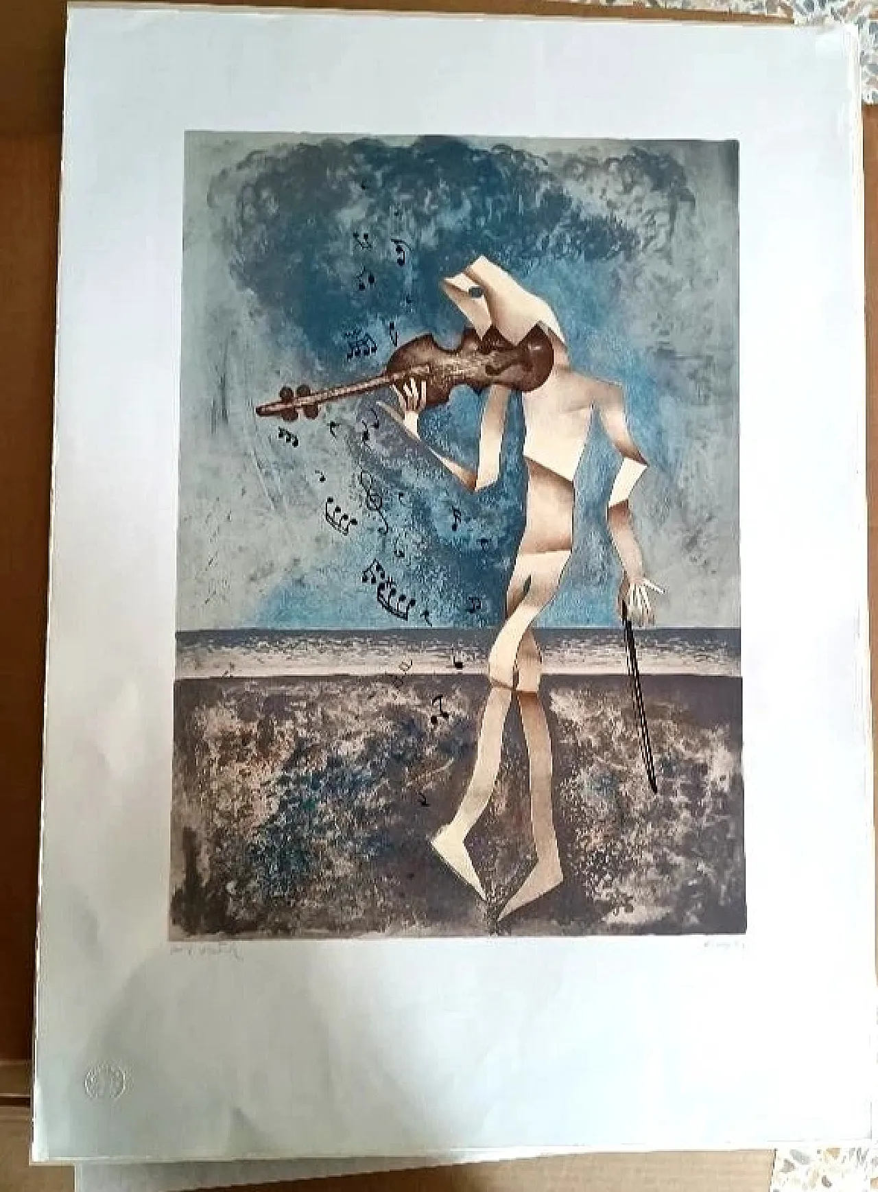 Prova d’autore di Enrico Benaglia, serigrafia, anni '60 1
