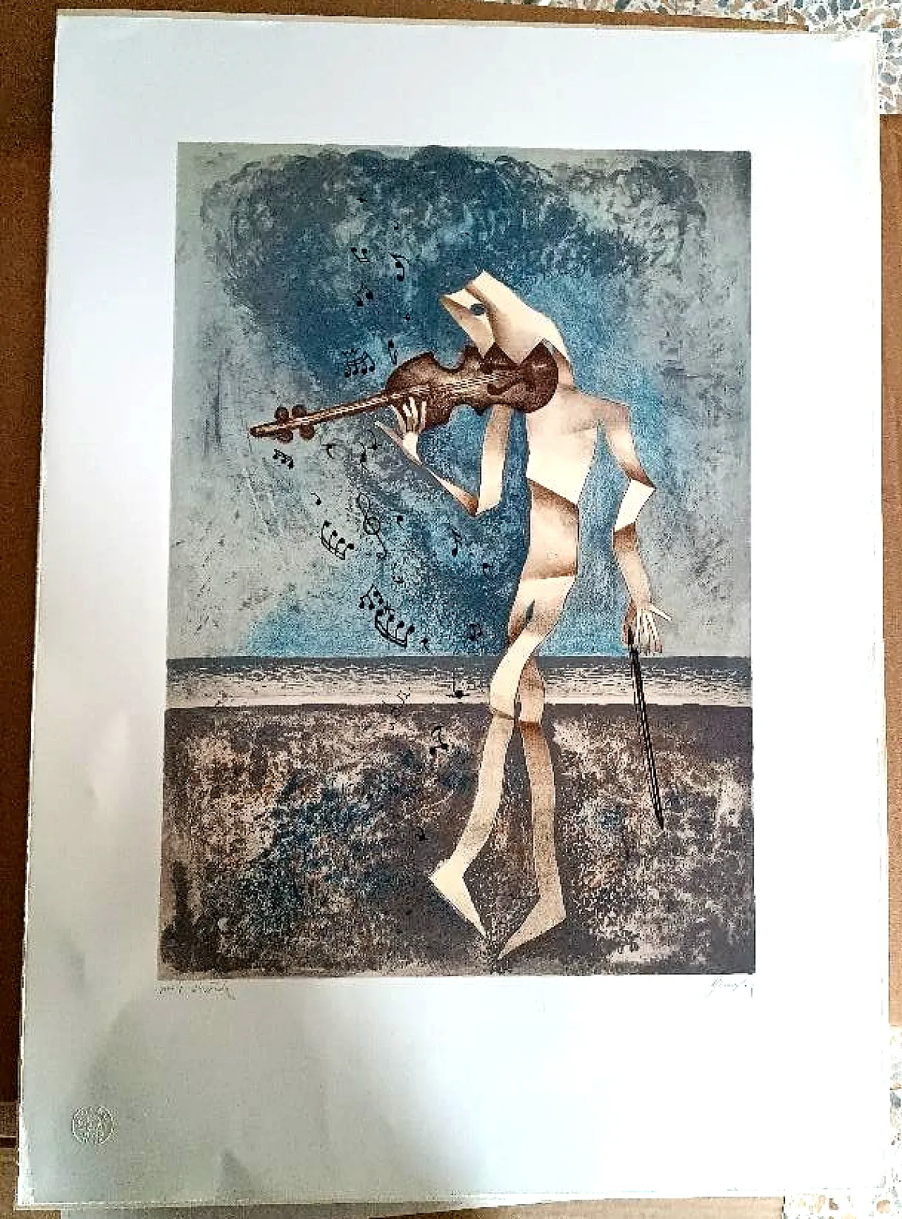 Prova d’autore di Enrico Benaglia, serigrafia, anni '60 2