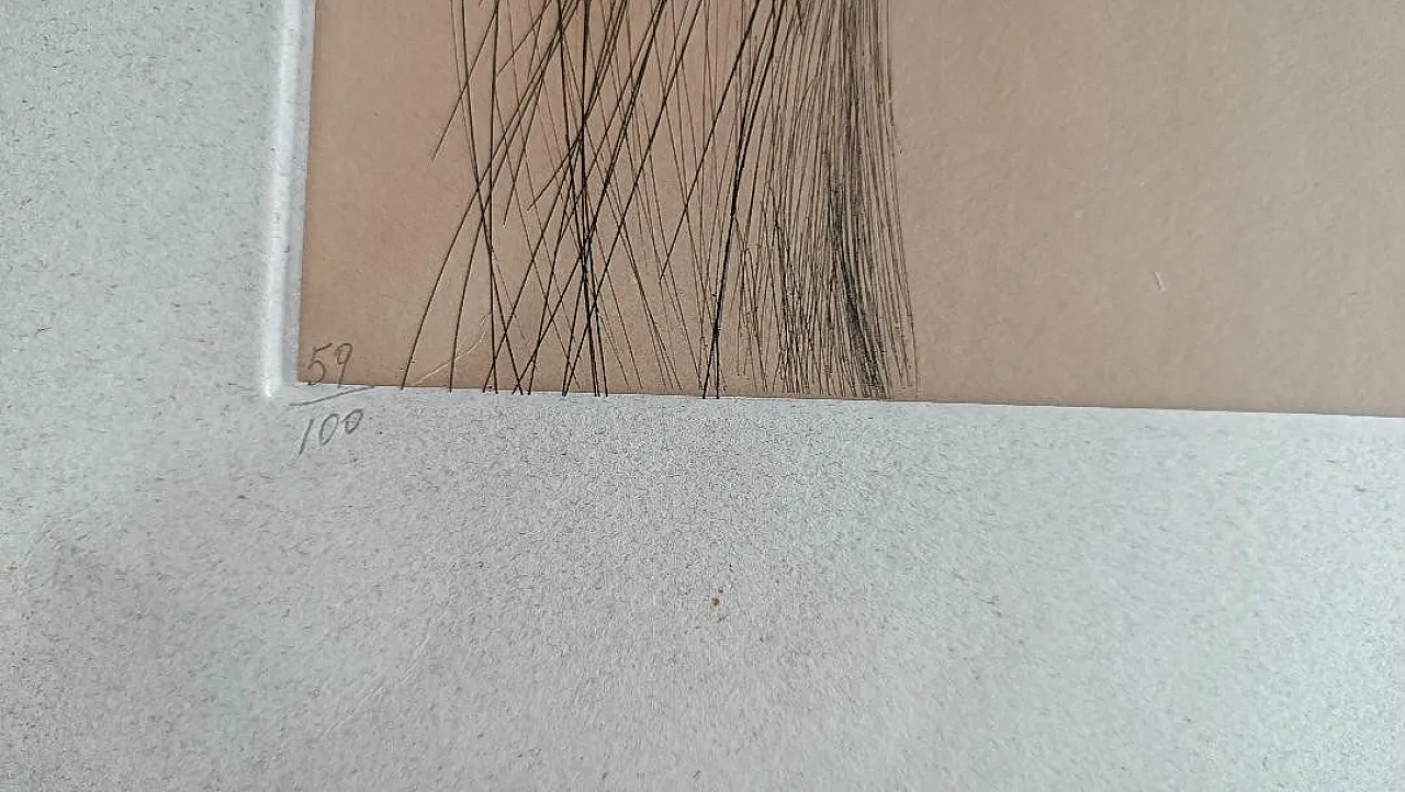 Engraving on paper by Emilio Gino Conti, 20th century 5