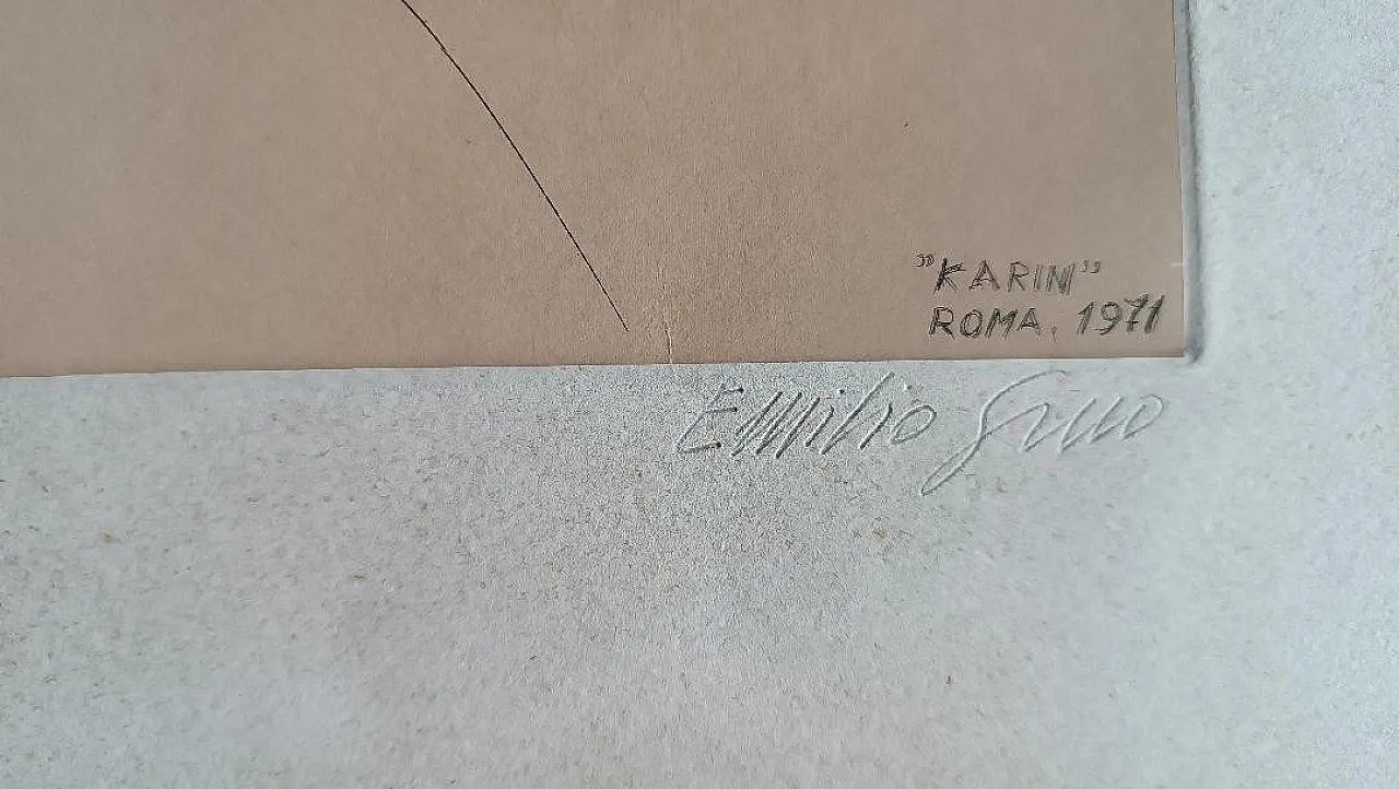 Engraving on paper by Emilio Gino Conti, 20th century 6