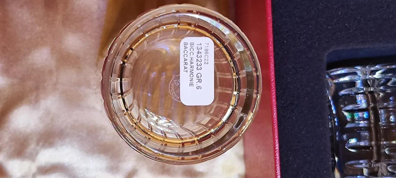 6 bicchieri highball cristallo by Baccarat Harmonie, anni 2000 1