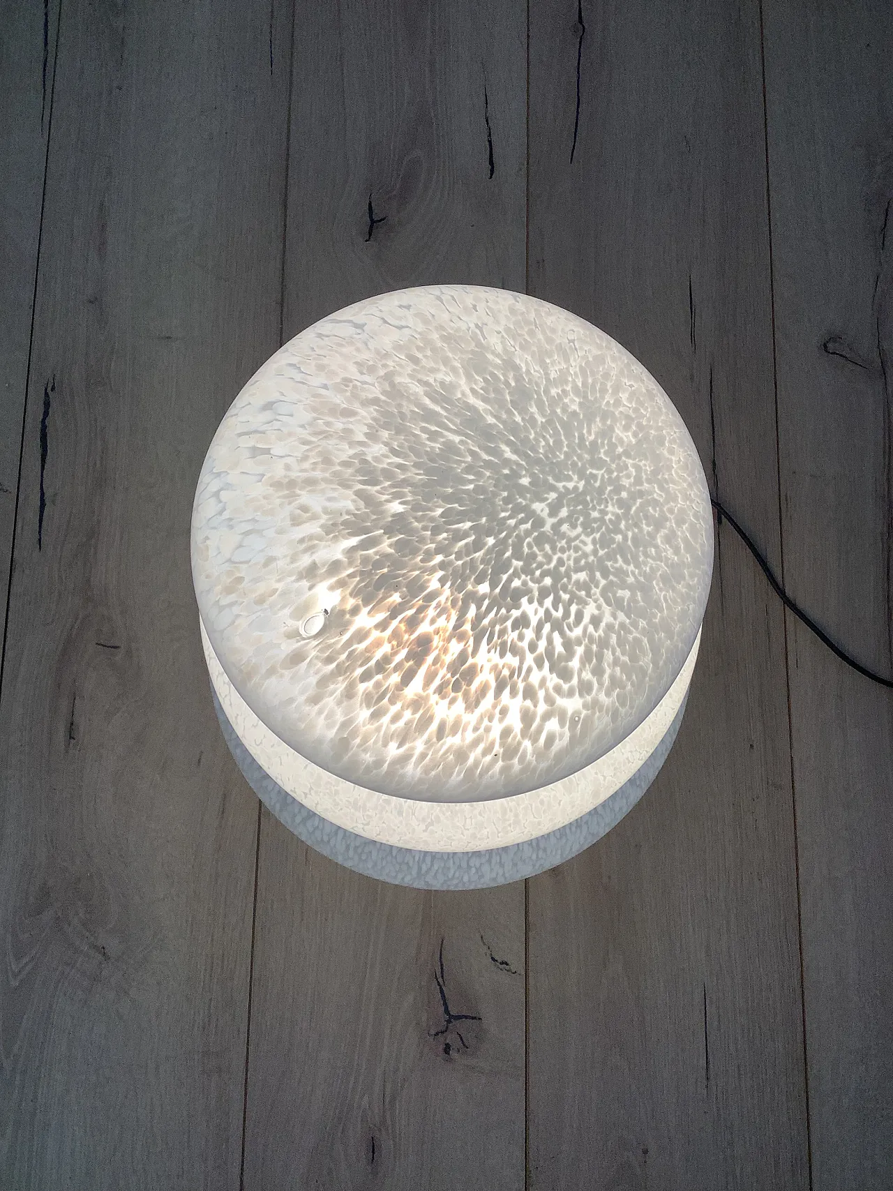 Lampada da tavolo in vetro maculato, anni '70 8