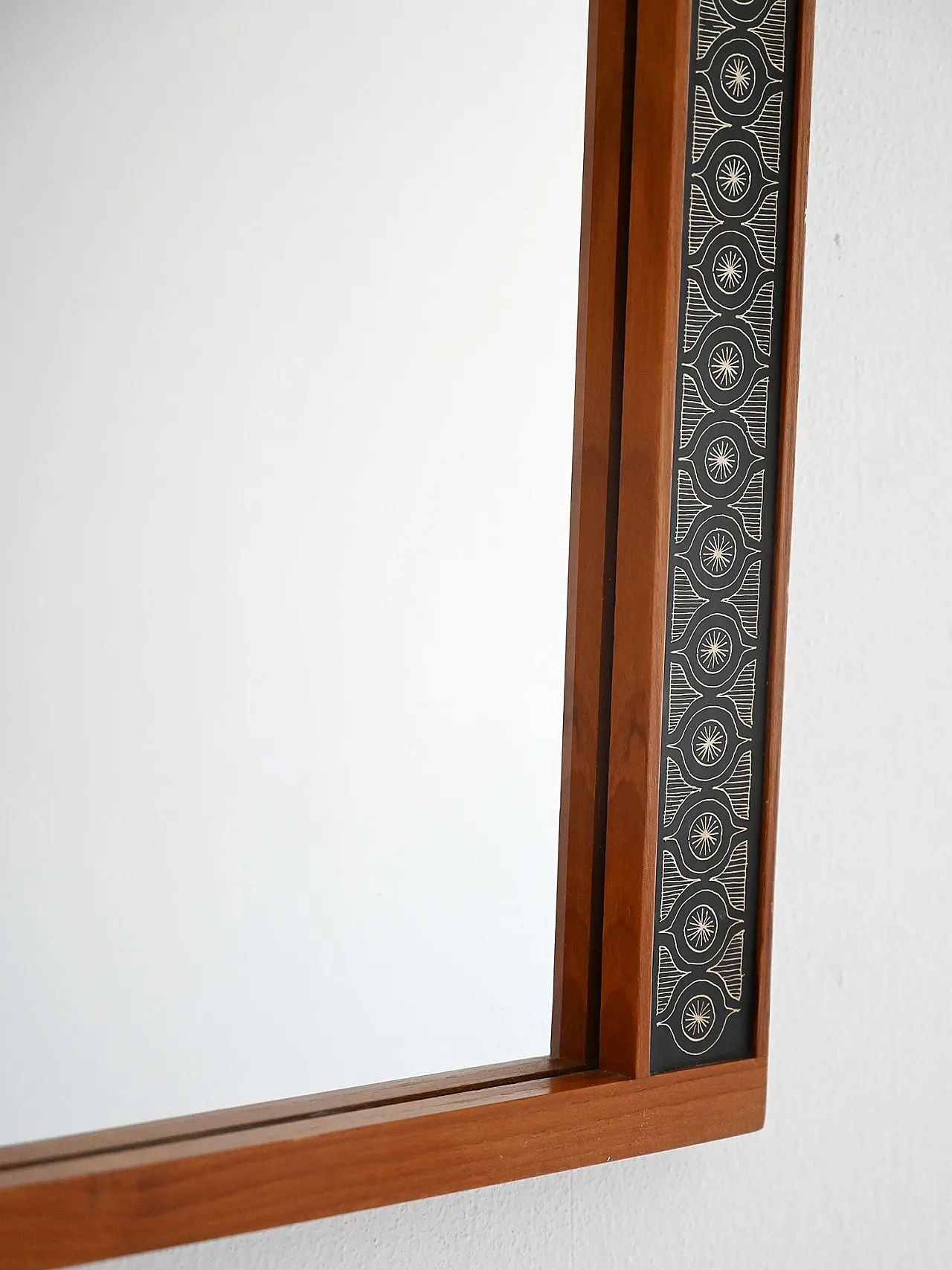 Mirror by Hans-Agne Jakobsson in teak, 60s 2