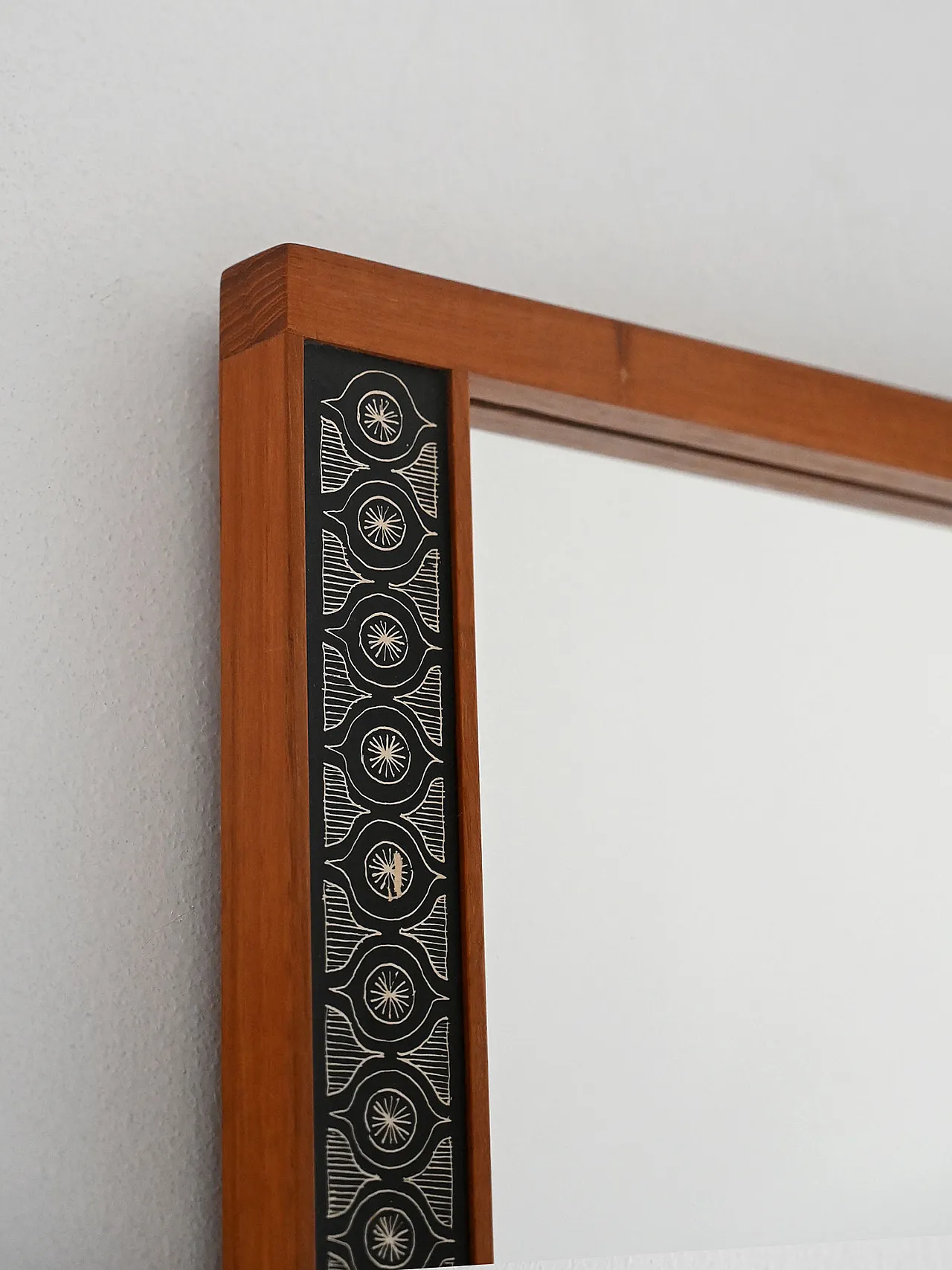 Mirror by Hans-Agne Jakobsson in teak, 60s 3