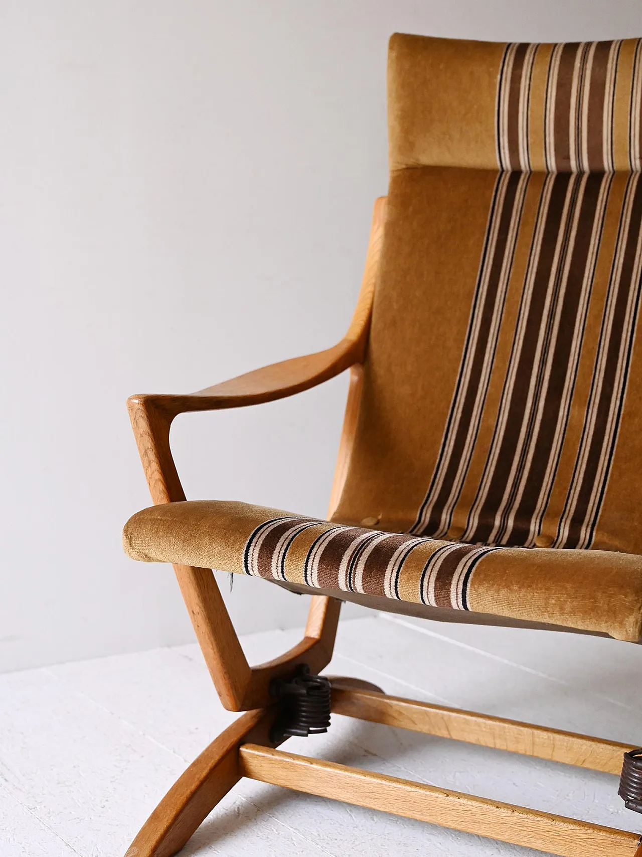 ORIGINAL 60's Original Scandinavian armchair with high backrest 6