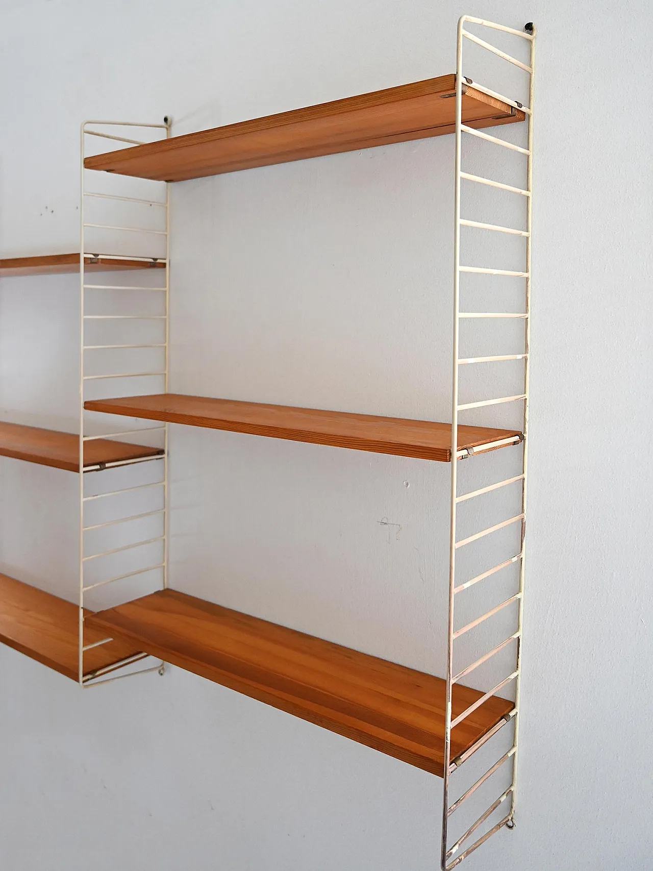 Scandinavian 60s shelves system in fir trees 4
