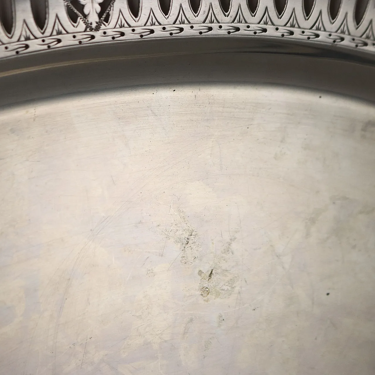 Oval silver tray by Manifattura Cesa Alessandria, early 20th century 7