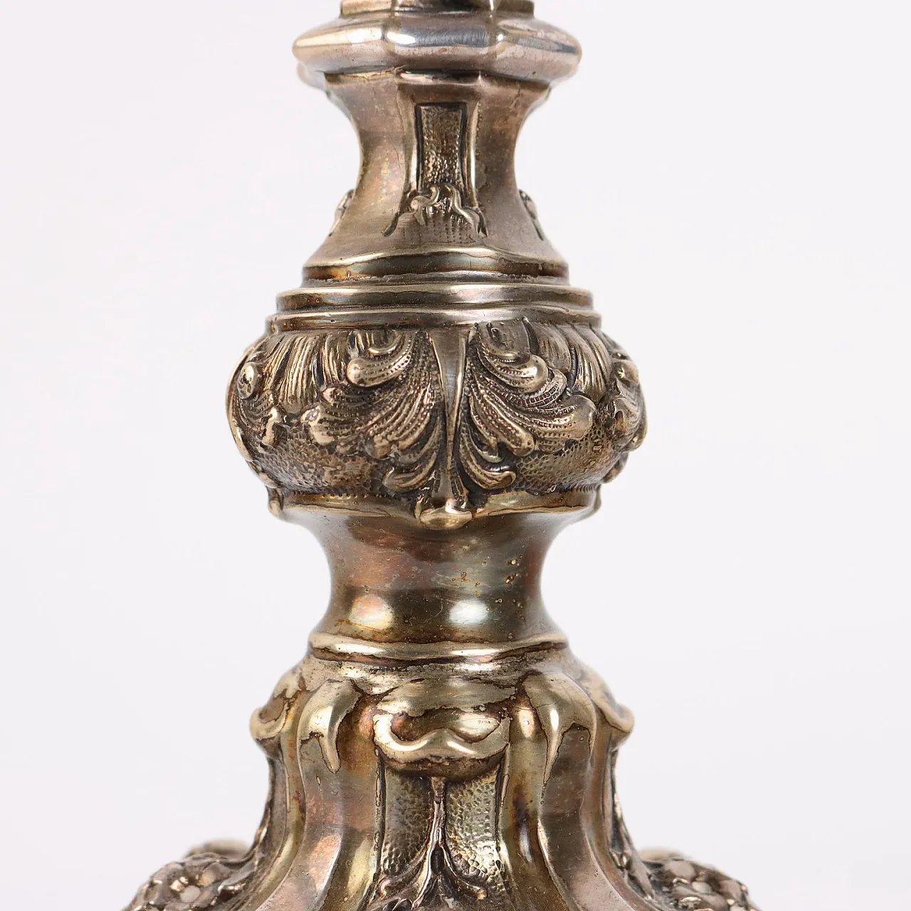 Candelabro in argento a cinque fiamme, '900 7