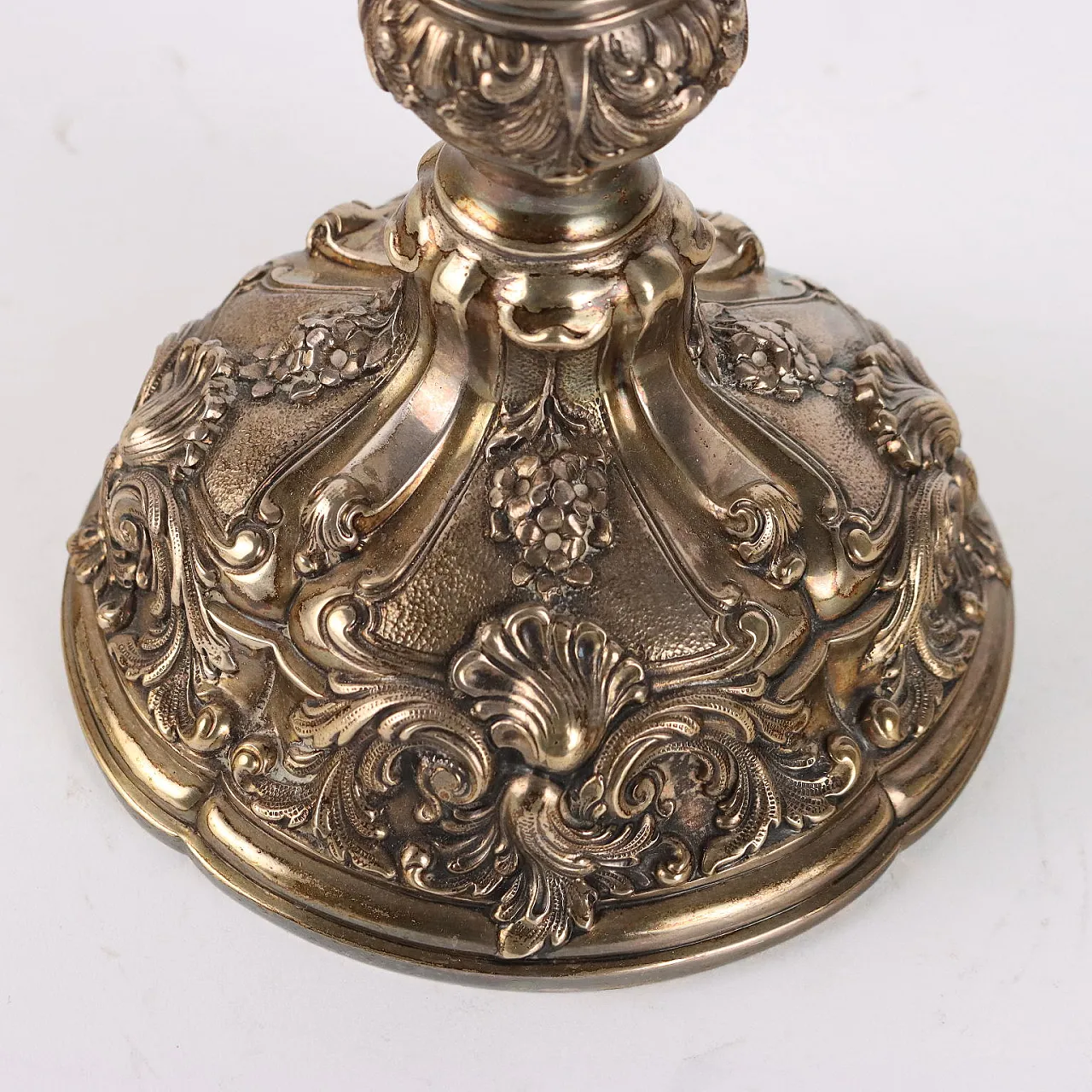 Candelabro in argento a cinque fiamme, '900 8