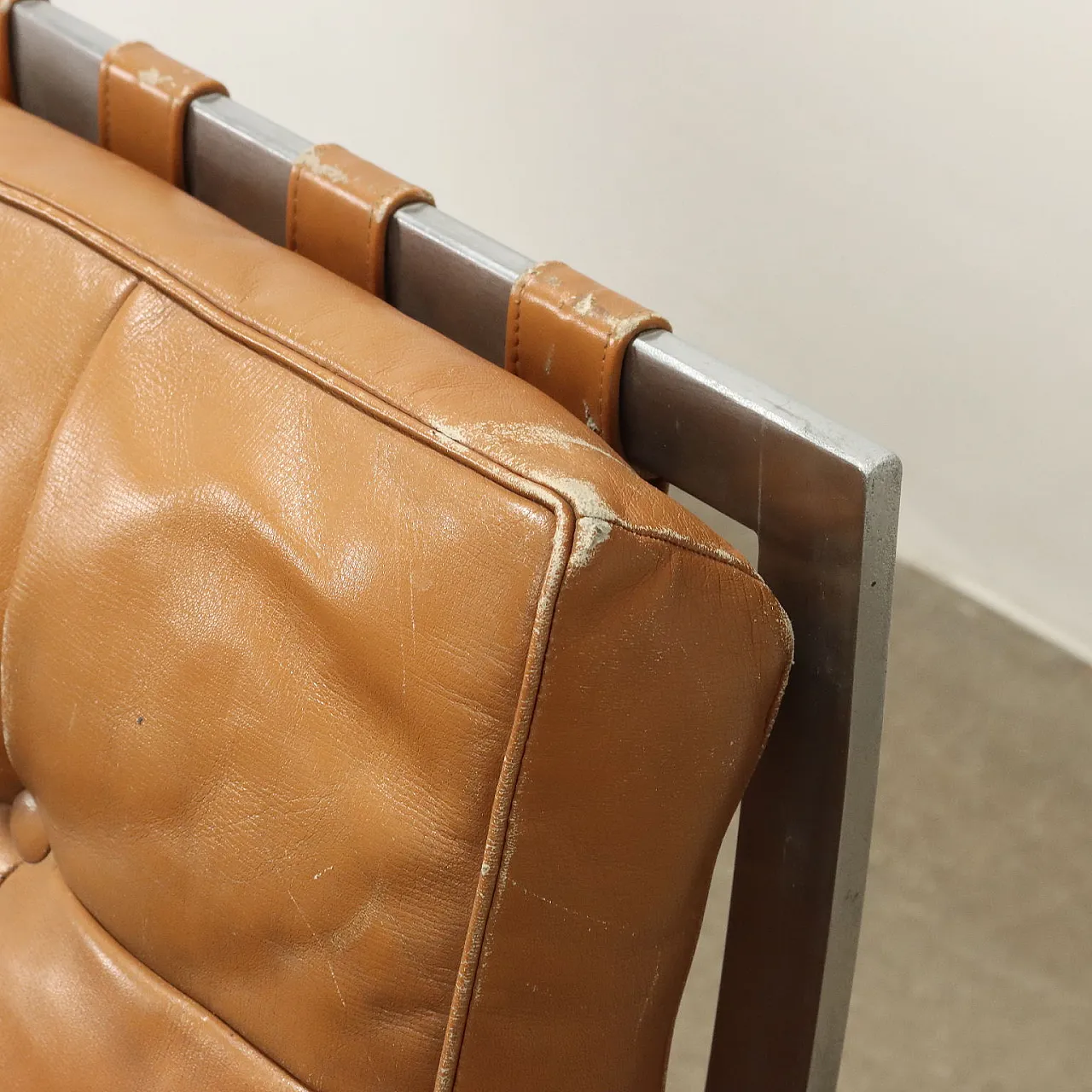 Coppia di Poltrone nello stile Barcelona, anni '70 5