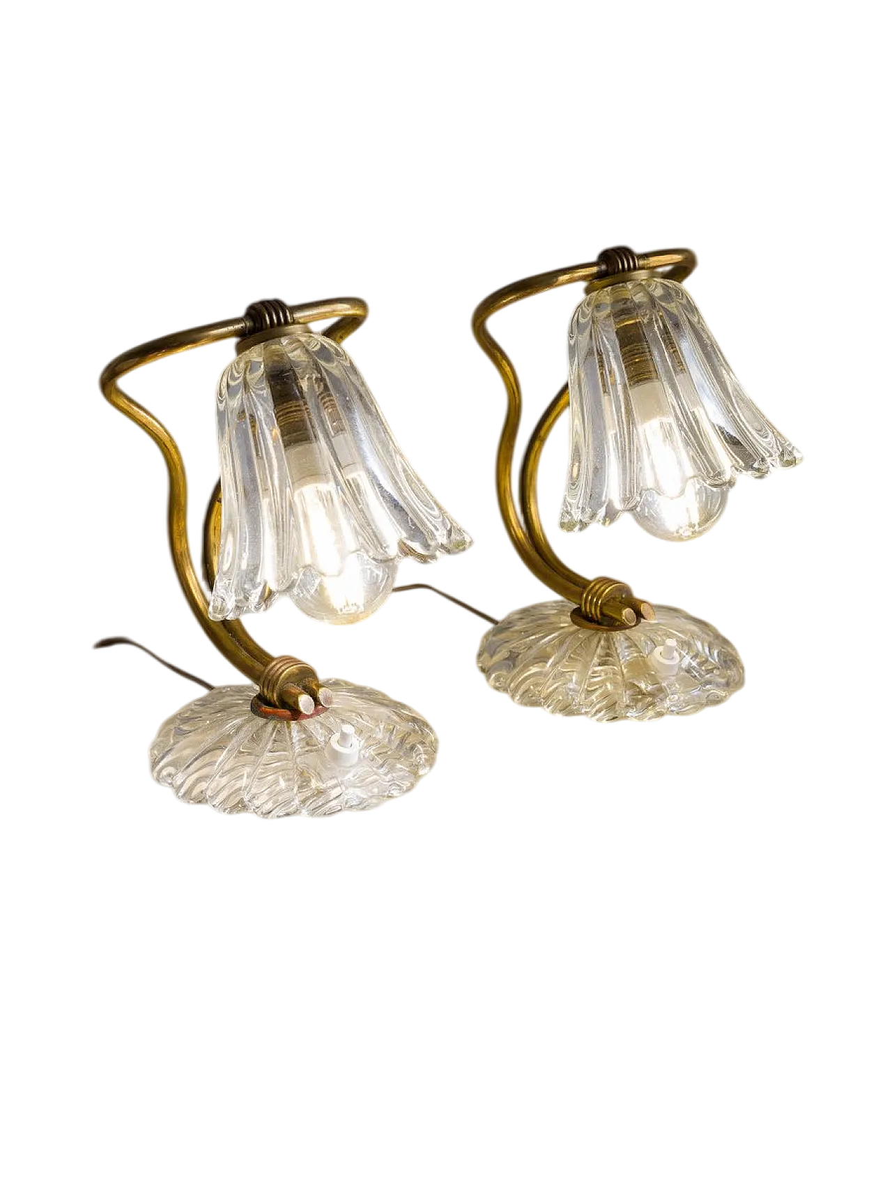 Coppia di abat-jour attr. a E.Barovier per Barovier & Toso, anni '40 12