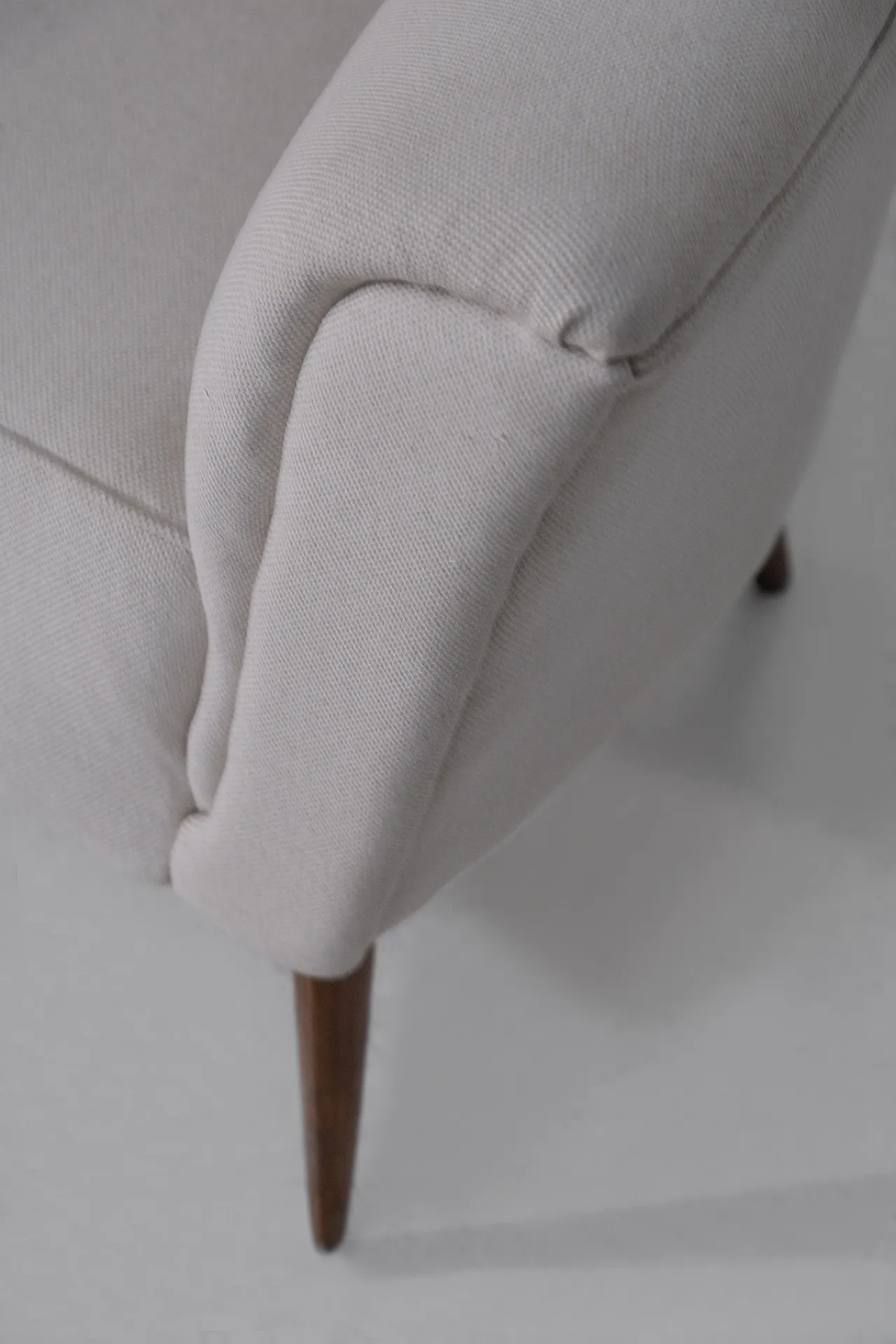 White corner sofa Gio Ponti style, 50s 2