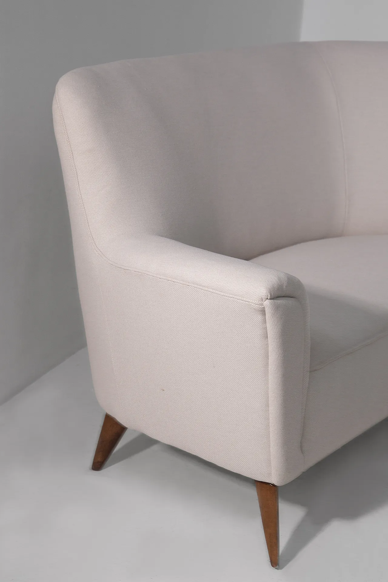 White corner sofa Gio Ponti style, 50s 4