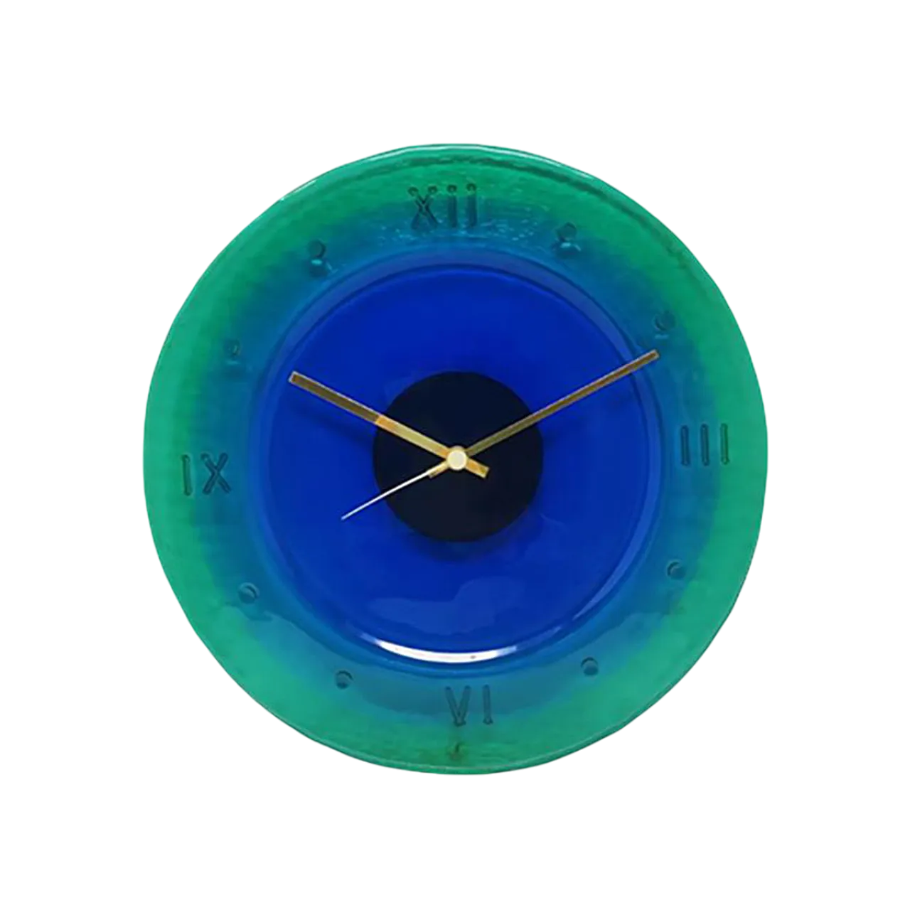 Wall Clock in Murano Glass by Cà dei Vetrai, 1960s 10