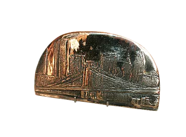 Lower Manhattan scultura bronzo di Scaglioni, serie di New York, 2000