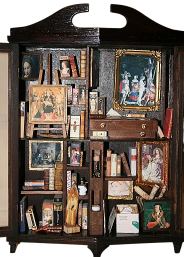 Biblioteca in miniatura/arte in scatola, 2000