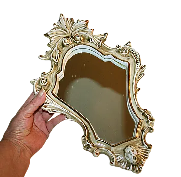 Specchiera in ceramica di Capodimonte, anni '70