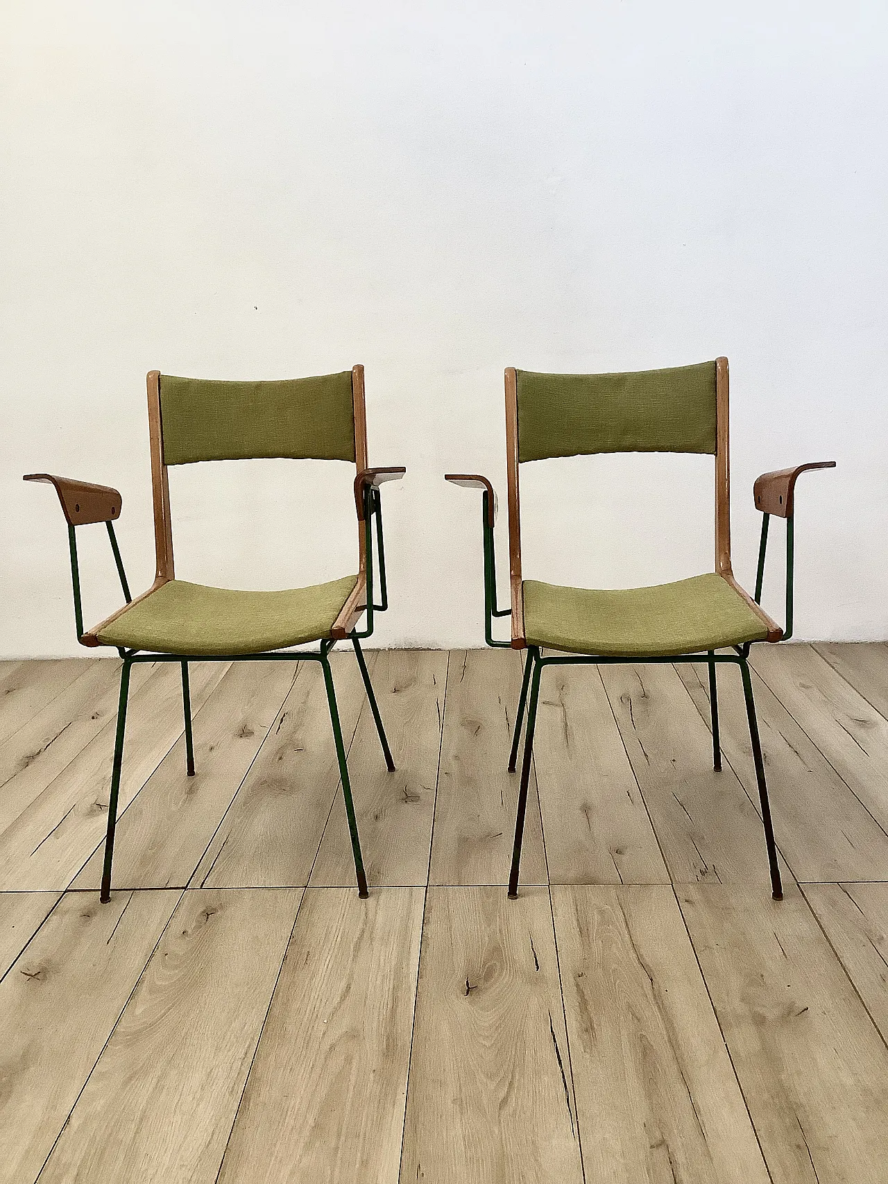 Boomerang armchairs pair 3
