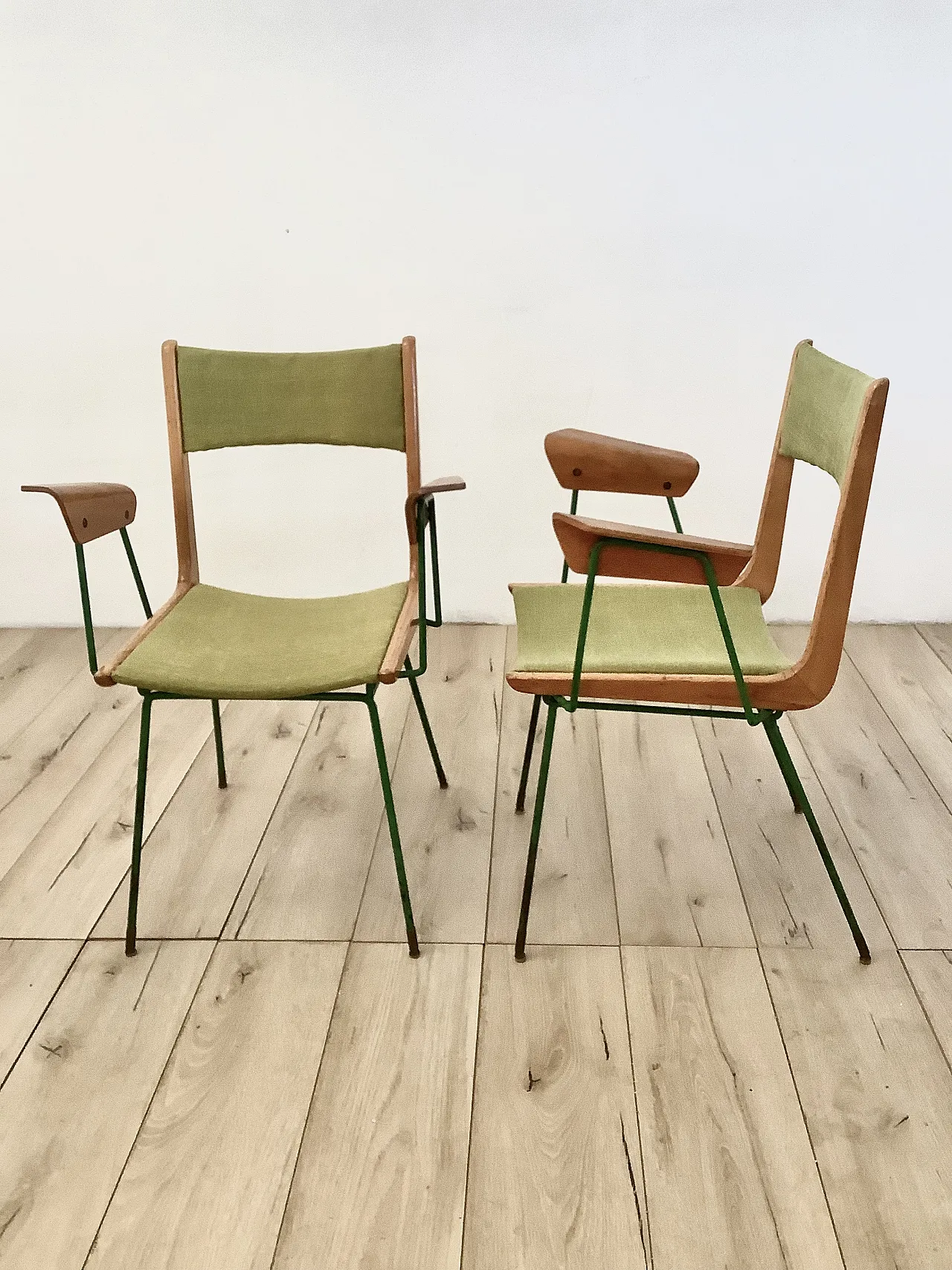 Boomerang armchairs pair 4