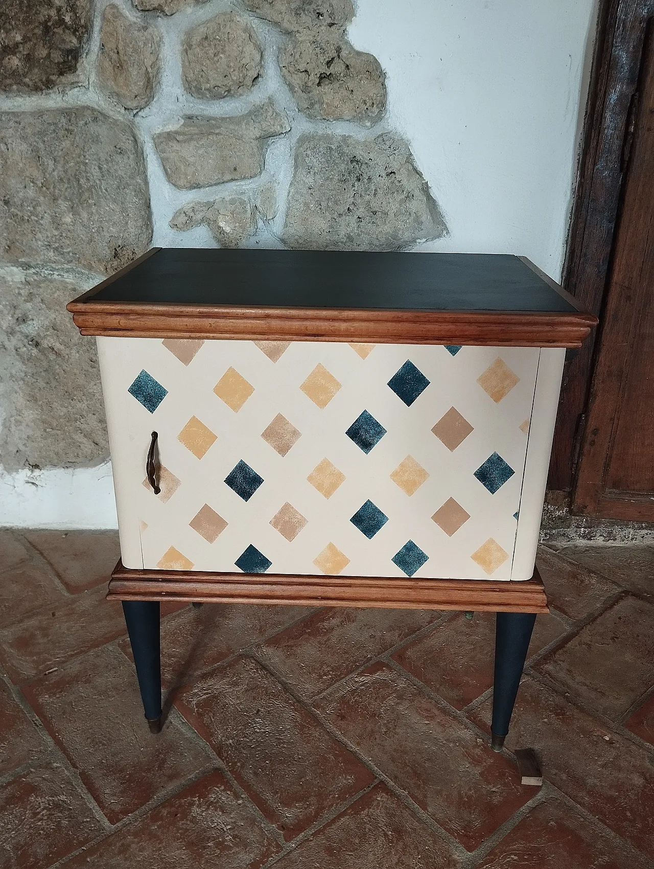 Bedside table restored, 50s 1