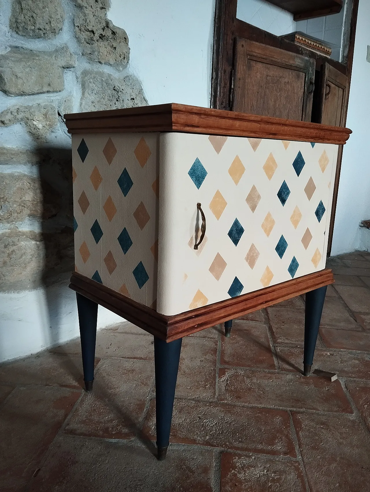 Bedside table restored, 50s 2
