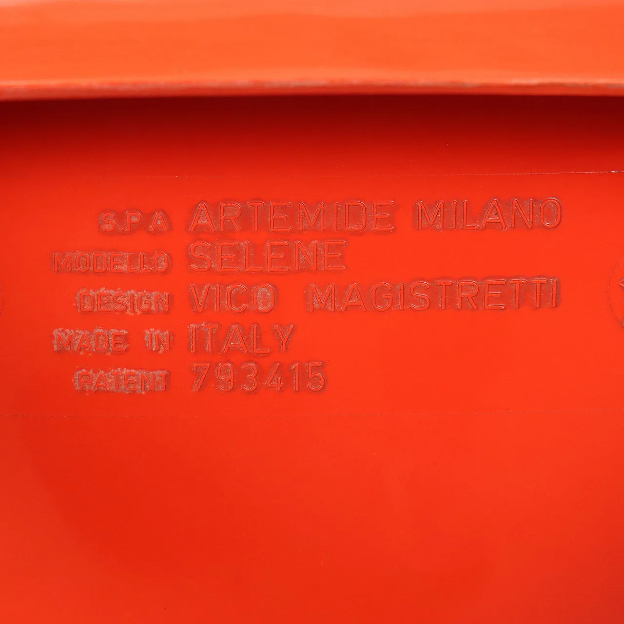 Sedia Selene di Vico Magistretti per Artemide, anni '70 10