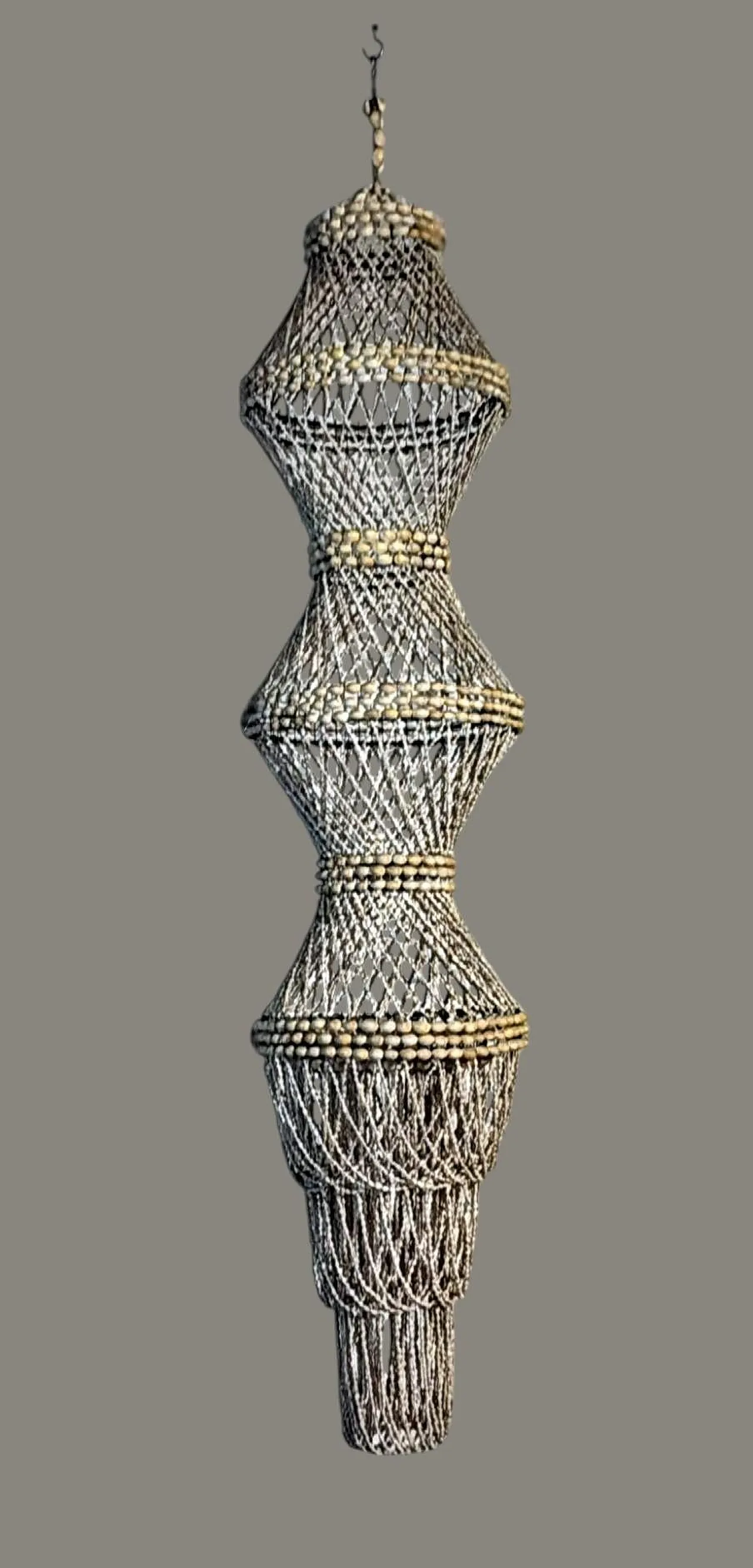 Talismano appeso stile folk filippino o lampadario da esterno, anni 70 2