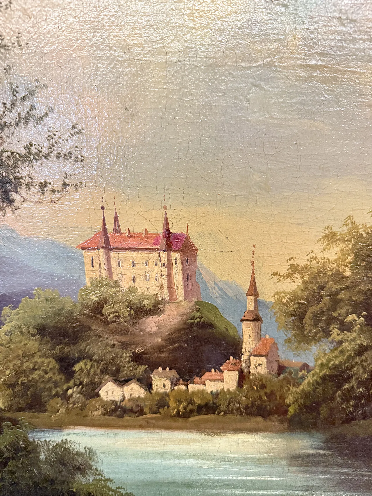 Dipinto olio su tela scuola austriaca, '800 3