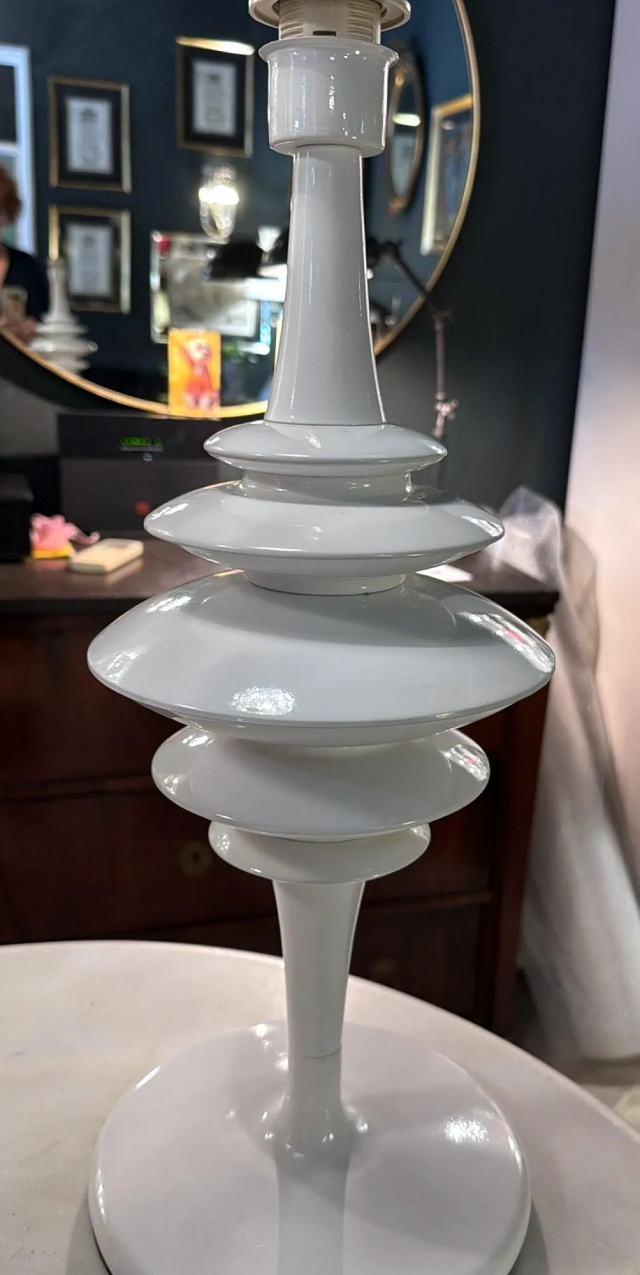 Lampada in alluminio verniciato in stile Arredoluce, anni '60 19