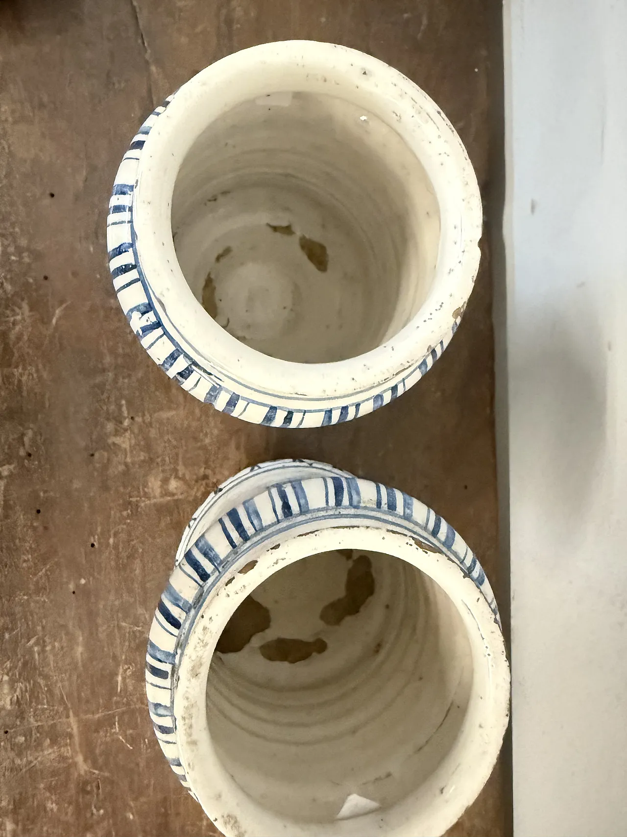 Coppia di vasi albarello da farmacia.,Bassano, '700 4