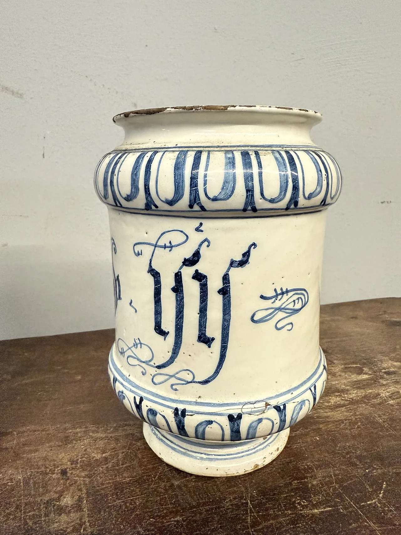 Coppia di vasi albarello da farmacia.,Bassano, '700 6