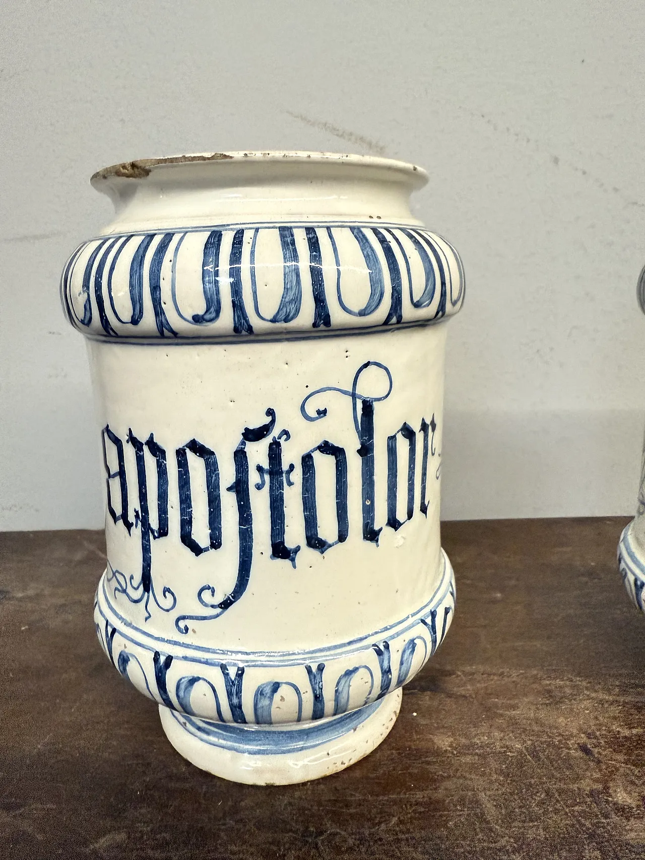 Coppia di vasi albarello da farmacia.,Bassano, '700 7