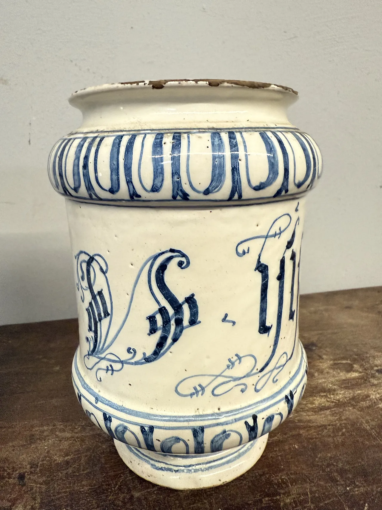 Coppia di vasi albarello da farmacia.,Bassano, '700 8