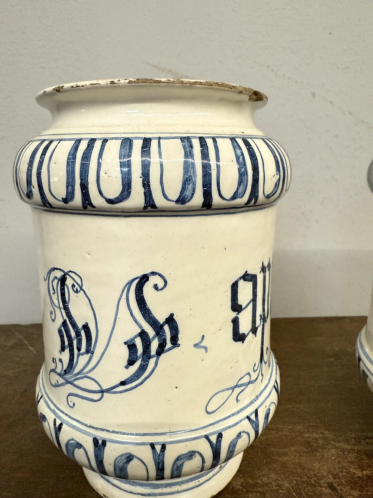 Coppia di vasi albarello da farmacia.,Bassano, '700 9