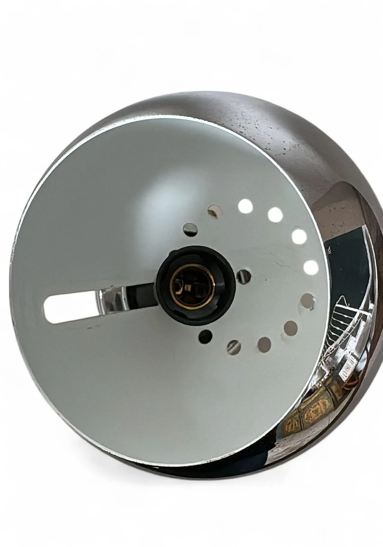 Coppia di appliques in stile Reggiani in metallo nichelato, anni '70 13