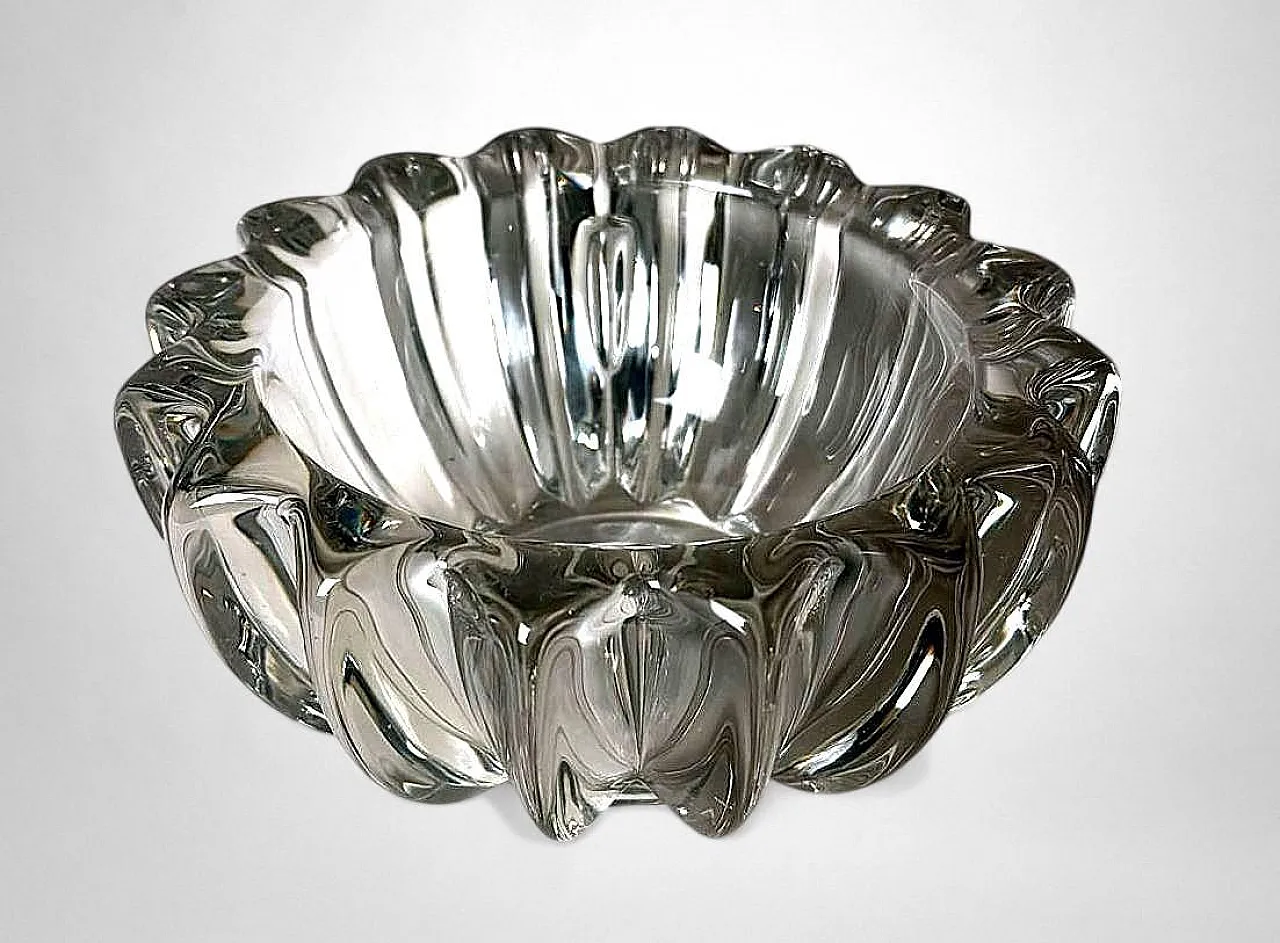 Ciotola in vetro modellato attribuita a Pierre D'Avesn, anni '30 4