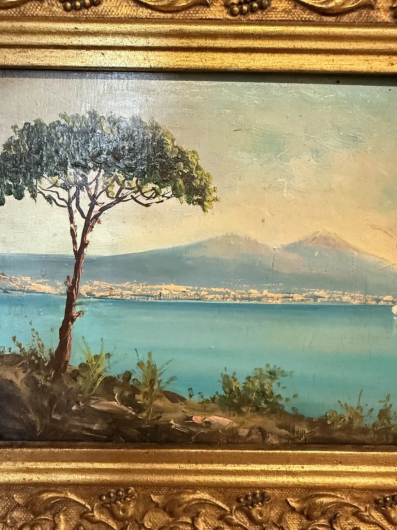 Coppia di dipinti di scuola napoletana, olio su tavola, '800 8